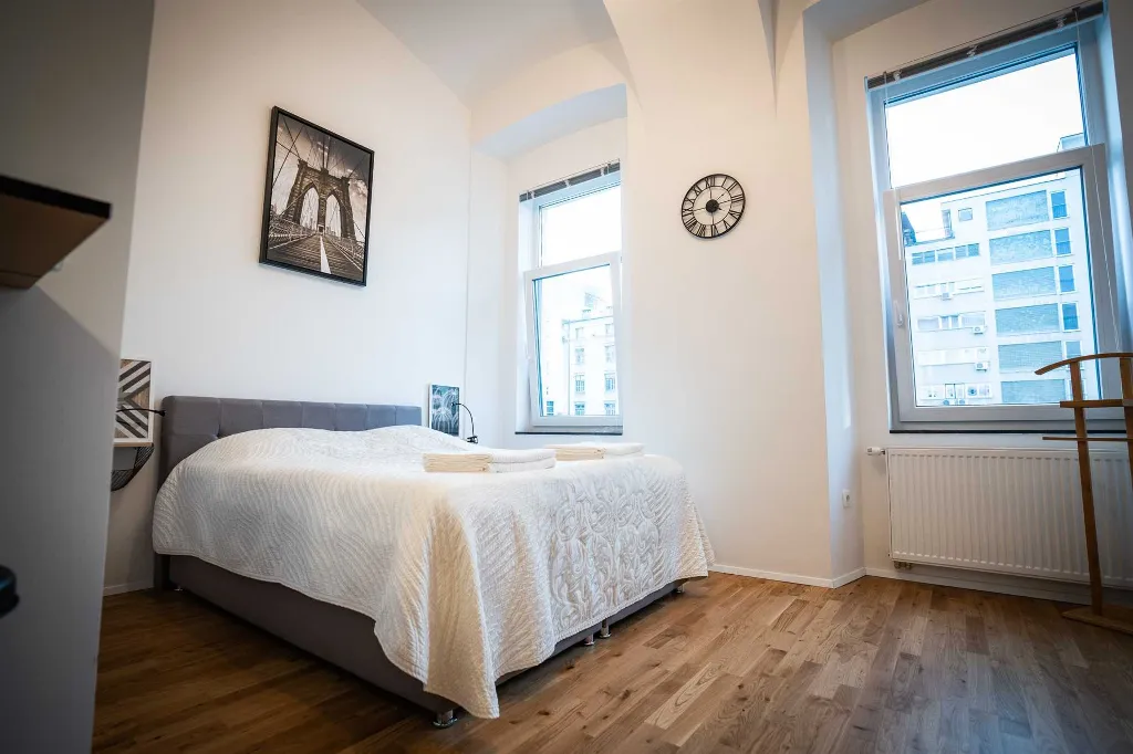 Duplex Studio with Gallery Bedroom in Ljubljana