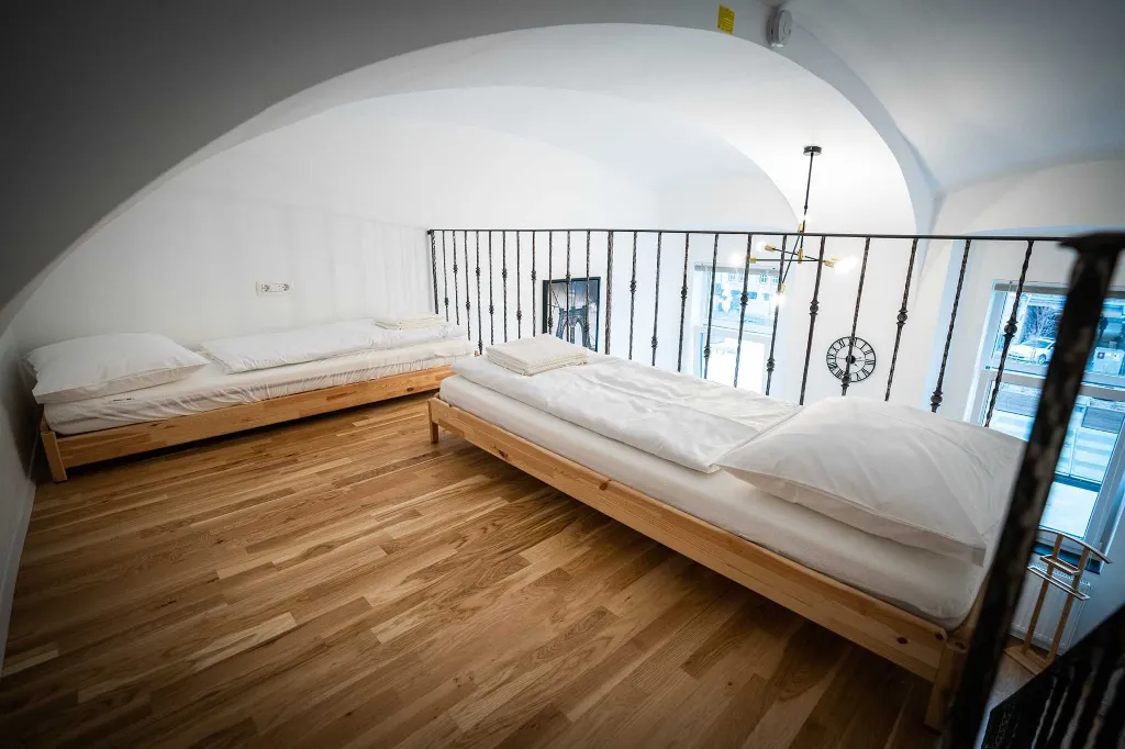 Duplex Studio with Gallery Bedroom in Ljubljana