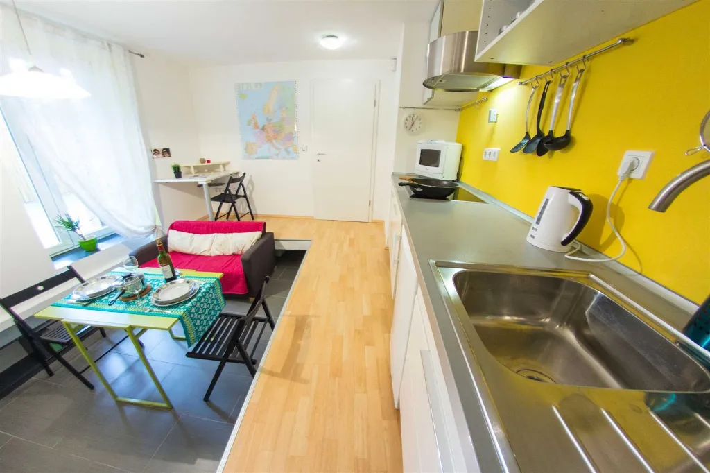 Ljubljana Studio with Terrace for Up to 3 Guests