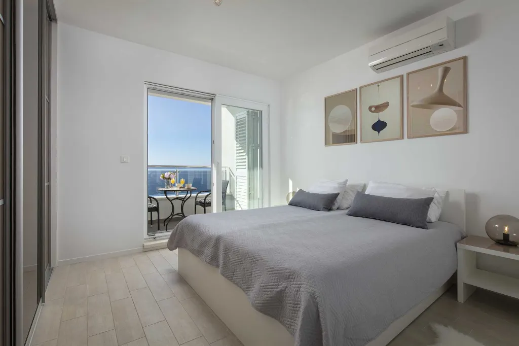 Podstrana Beachfront Apartment with Private Cove