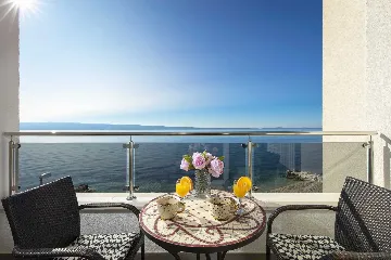 Podstrana Beachfront Apartment with Private Cove