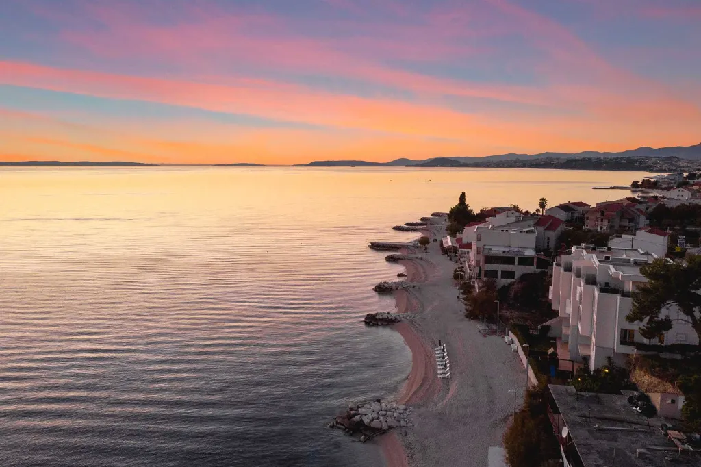 Podstrana Beachfront Apartment with Private Cove