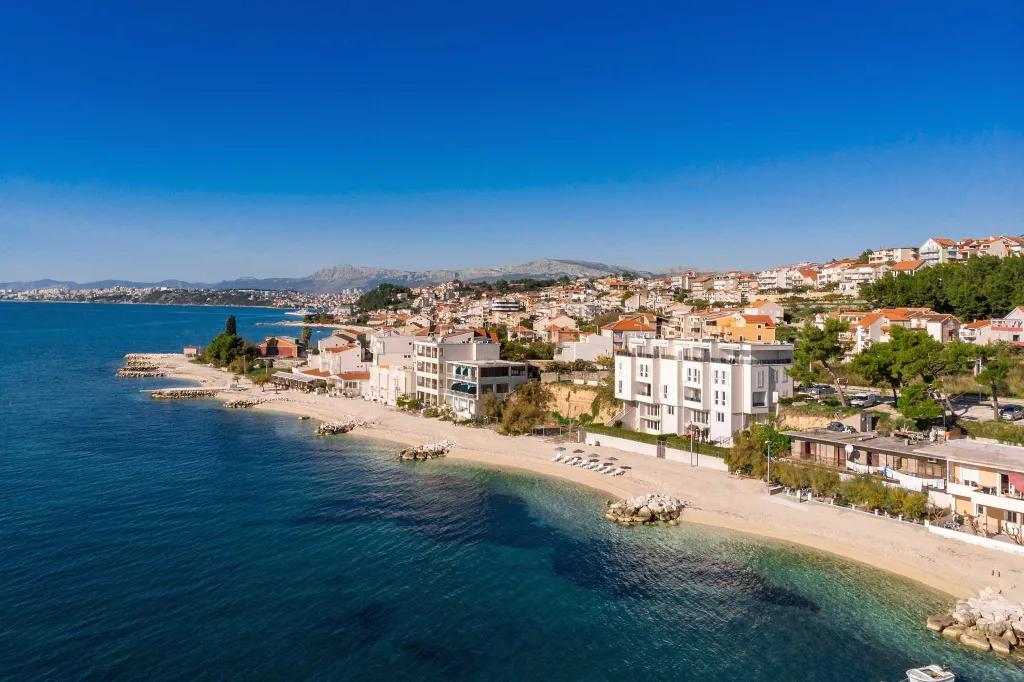 Podstrana Beachfront Apartment with Private Cove