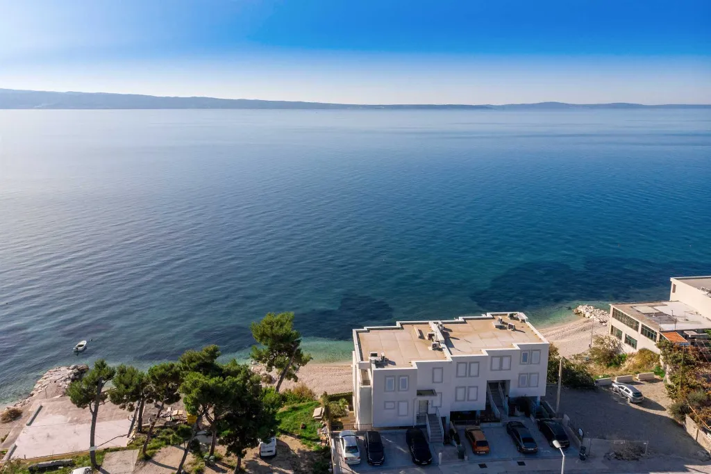 Podstrana Beachfront Apartment with Private Cove