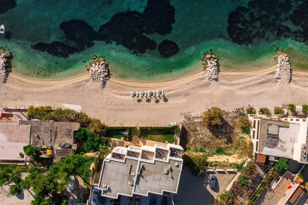 Podstrana Beachfront Apartment with Private Cove