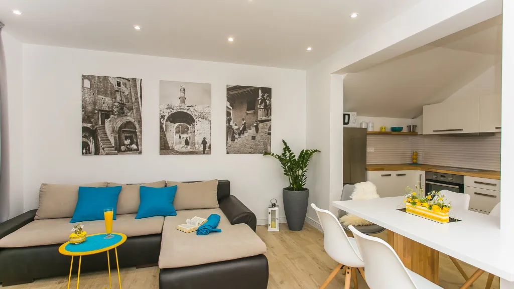 Apartment for 6 Guests with Shared Pool in Trogir