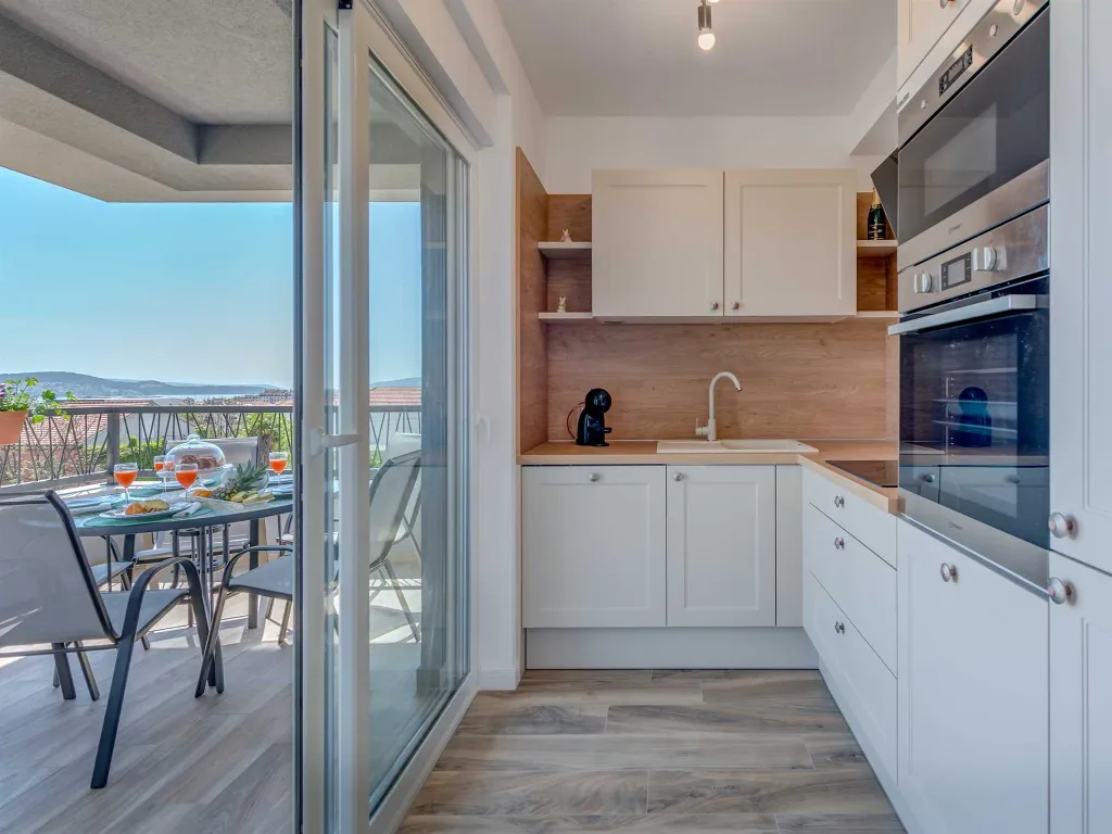 Two-Bedroom Apartment with Balcony in Trogir