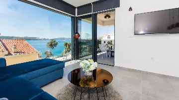 Two-Bedroom Apartment in Trogir with Sea-View Balcony