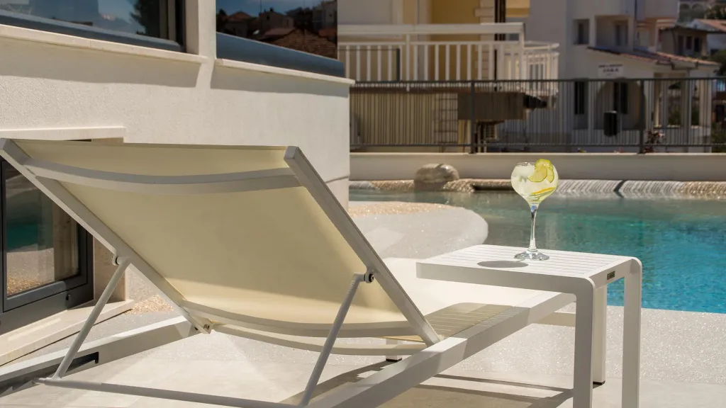 Two-Bedroom Apartment with Sea View Balcony in Trogir
