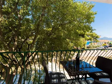 Two-Bedroom Apartment in Okrug Donji with Sea View Balcony