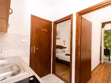 Two-Bedroom Apartment in Okrug Donji with Sea View Balcony