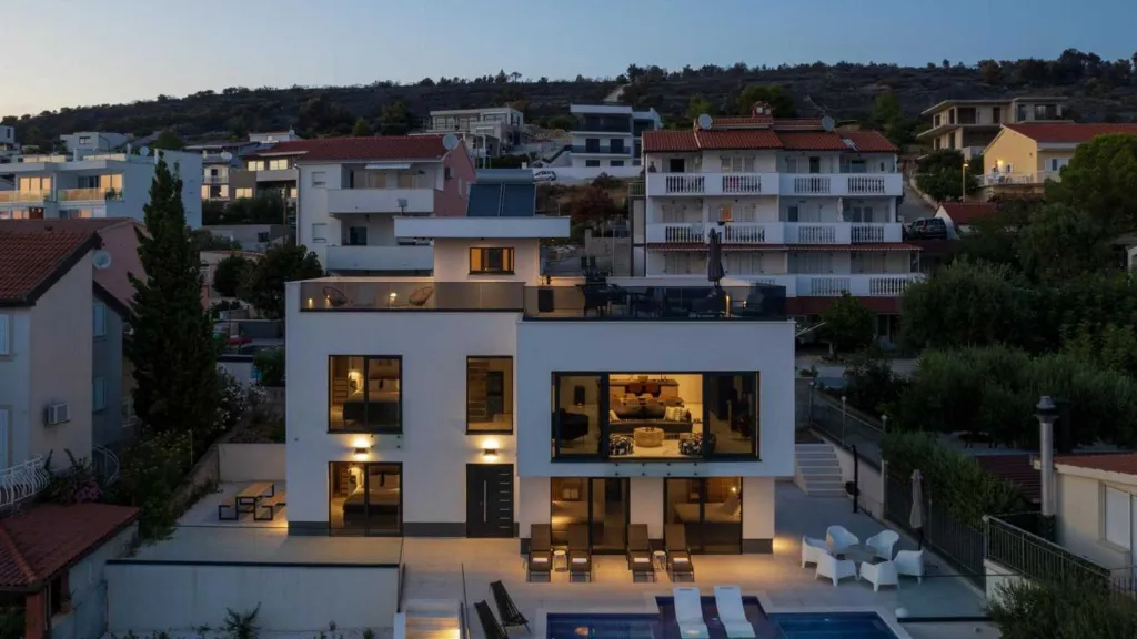 Villa in Okrug Gornji with Heated Pool