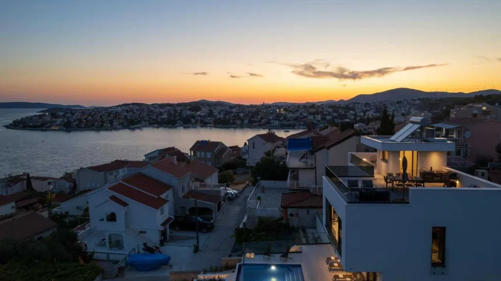 Villa in Okrug Gornji with Heated Pool