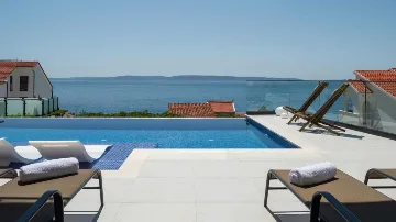 Villa in Okrug Gornji with Heated Pool