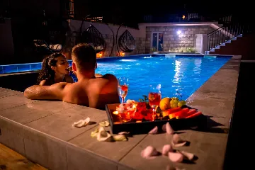 Apartment with Private Balcony and Pool in Mlini